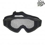 Snow goggle slim black with mesh frog industries® (fi-6060-bk)