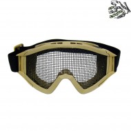 Maschera snow slim tan con rete frog industries® (fi-6060-tan)