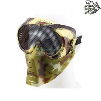Face Mask Italian Camo With Metal Mesh Frog Industries (fi-014-tc)