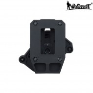 Porta caricatore per pistole rotante nero wosport (wo-mg47b)