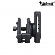 Porta caricatore per pistole rotante nero wosport (wo-mg47b)