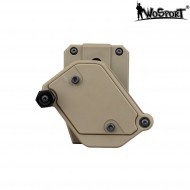 Dark earth rotating pistol magazine pouch wosport (wo-mg47t)