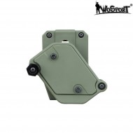 Porta caricatore per pistole rotante olive drab wosport (wo-mg47v)