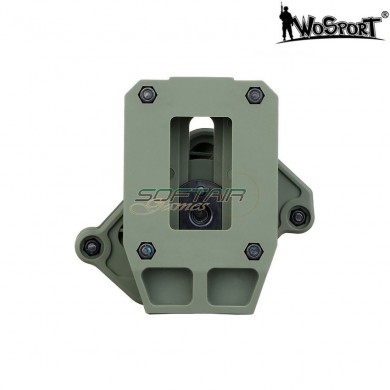 Dark earth Olive drab rotating pistol magazine pouch wosport (wo-mg47v)pistol magazine pouch wosport (wo-mg47t)