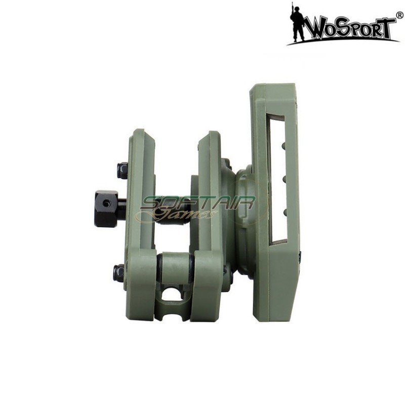 Porta caricatore per pistole rotante olive drab wosport (wo-mg47v)