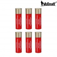 Set 6 pezzi cartuccia 1x15 red wosport (wo-ex15red)