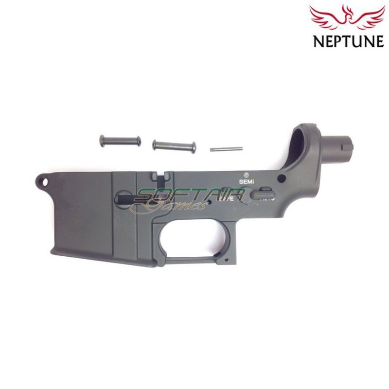 Lower receiver m4 aeg black in metal standard type neptune (nte-001a-lower) Lower receiver m4 aeg black in metal standard type neptune (nte-001a-lower)