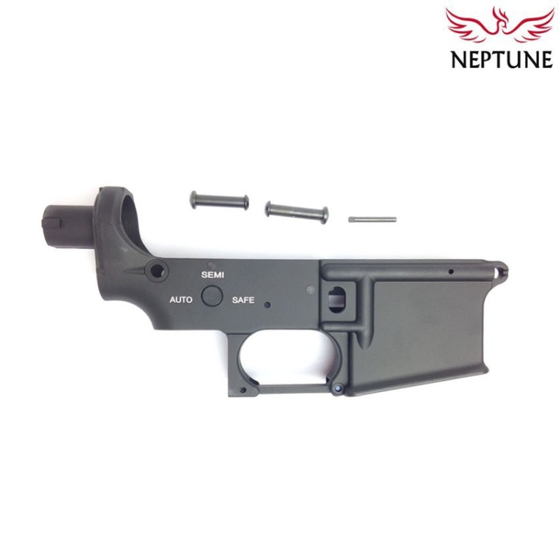 Lower receiver m4 aeg black in metal standard type neptune (nte-001a-lower) Lower receiver m4 aeg black in metal standard type neptune (nte-001a-lower)