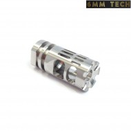 Flash hider 14mm ccw SILVER vg6 gamma 556 blackout 6MM TECH (6mmt-02-sv)