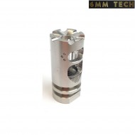 Spegnifiamma 14mm ccw ARGENTO vg6 gamma 556 blackout 6MM TECH (6mmt-02-sv)