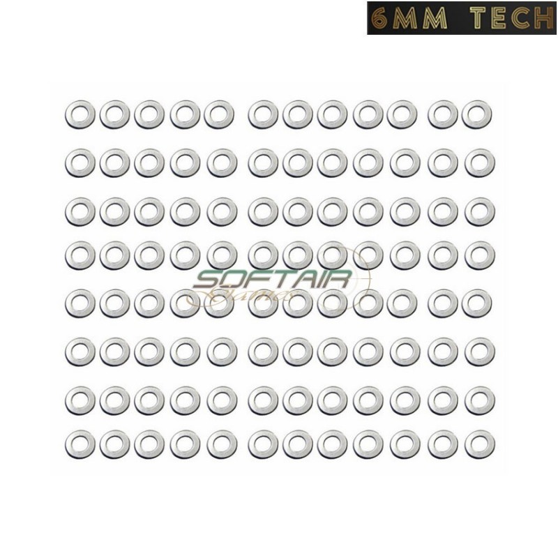 100 pcs set of 0.30mm shims for gears 6MM TECH (6mmt-04-0.30)