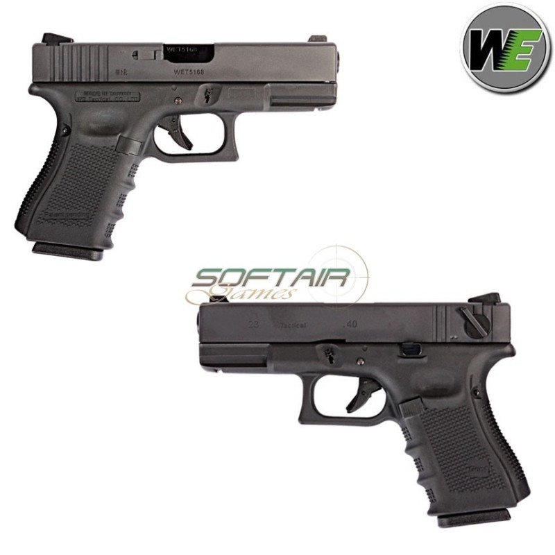 Gas gbb pistol glock 23 gen.4 black we (we-we00093)
