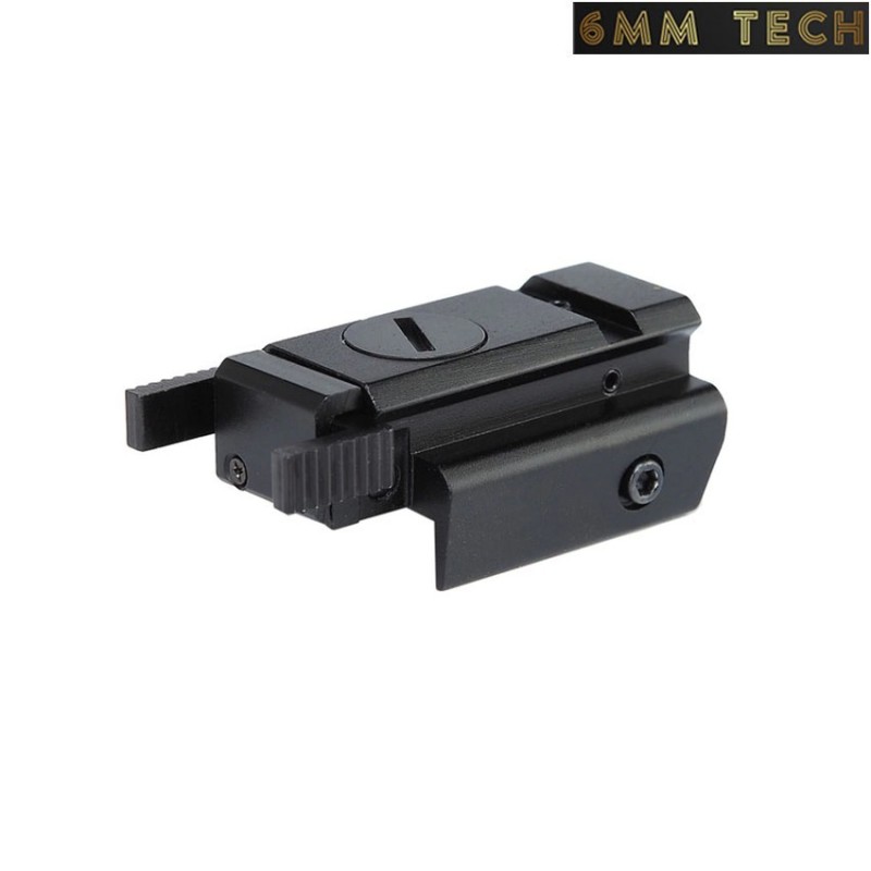 Mini compact red laser sight per 22mm rail nero 6MM TECH (6mmt-05-bk)