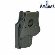 Universal PERFIT olive drab rigid holster RIGHT for pistols amomax (am-uhod)