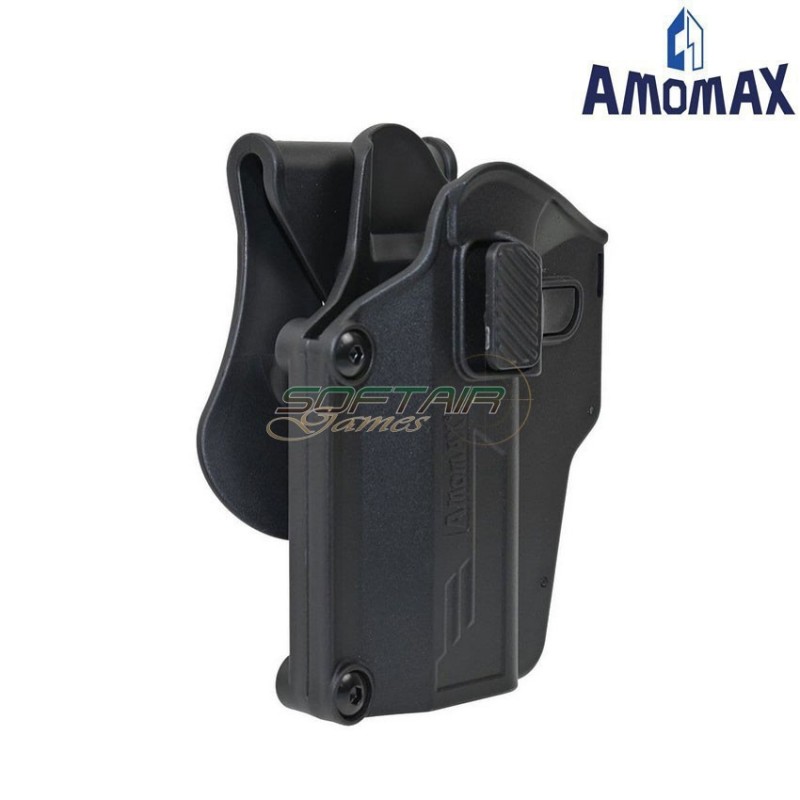 Fondina rigida SINISTRA black PERFIT universale per pistole amomax (am-uhleft)
