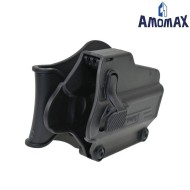 Fondina rigida SINISTRA black PERFIT universale per pistole amomax (am-uhleft)