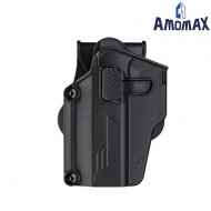 Fondina rigida SINISTRA black PERFIT universale per pistole amomax (am-uhleft)