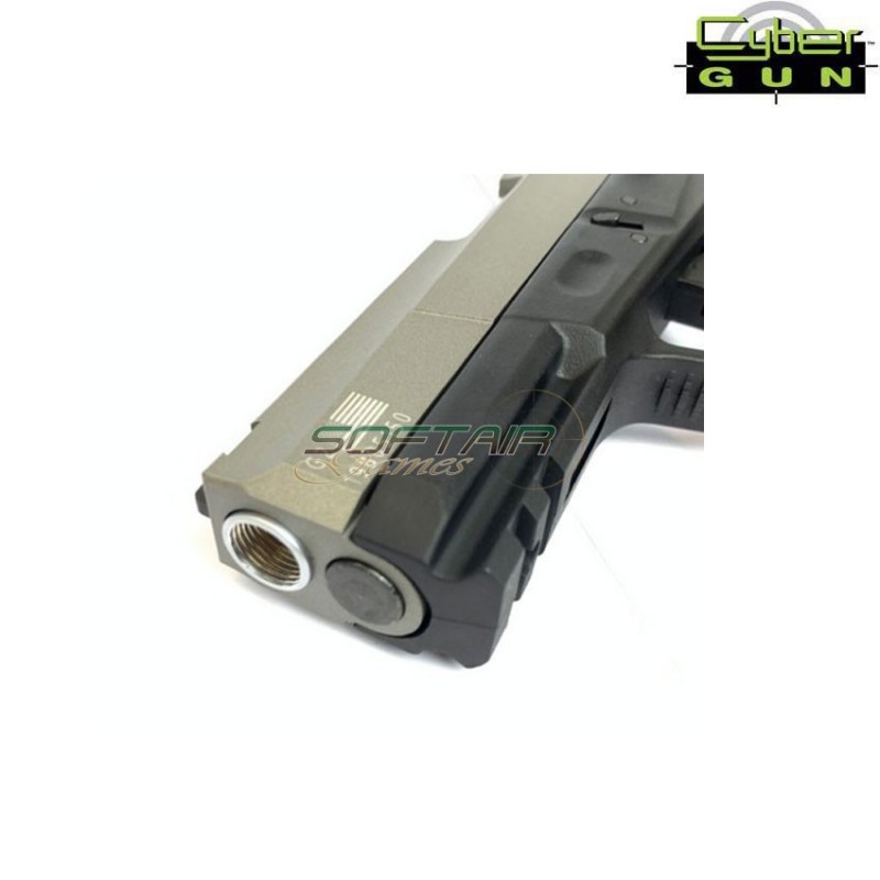 Co2 Pistol Pt24/7 G2 Silver Slide Cybergun (210529)