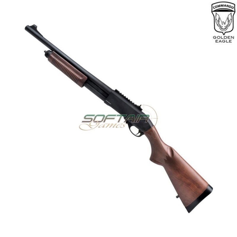 Fucile pompa a gas m870 full metal & real wood golden eagle - Softair Games  - ASG Softair San Marino