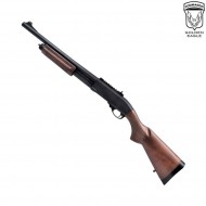 Fucile pompa a gas m870 long full metal & real wood golden eagle (ge-m870lw)