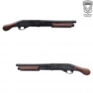 Gas shotgun m870 full metal & real wood golden eagle - Softair Games - ASG  Softair San Marino