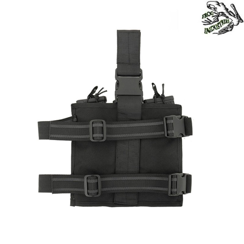 Cosciale drop leg panel m4 six-mag nero frog industries® (fi-m51613222-bk)