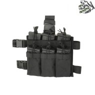 Cosciale drop leg panel m4 six-mag nero frog industries® (fi-m51613222-bk)