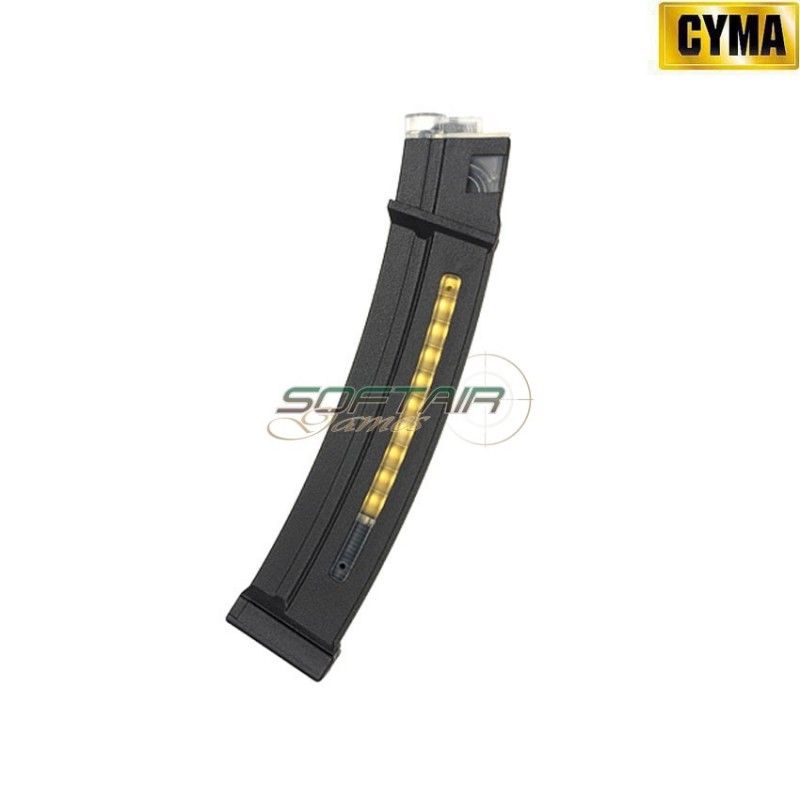 Mid-cap magazine 130bb w/dummy bullets black for mp5 cyma (cm-c295/cy0289)