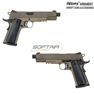 Gas gbb pistol 1911 r28 type dark earth/brown army™ armament® (arm-r28-tg-1)