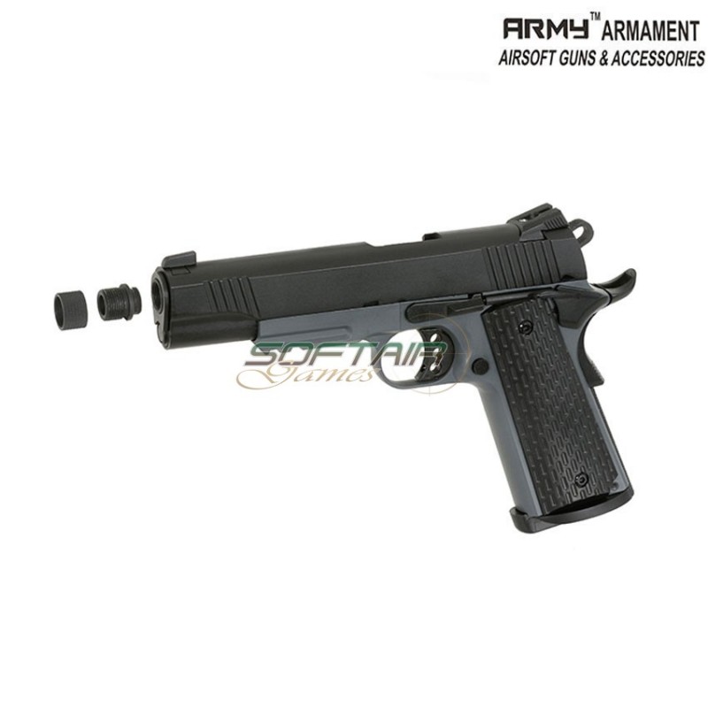 Gas gbb pistol 1911 r28 type grey/black army™ armament® (arm-r28-tg-2) Gas gbb pistol 1911 r28 type grey/black army™ armament® (arm-r28-tg-2)