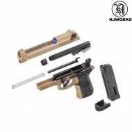 Pistola Al Co2 M9a1 TACTICAL Beretta Scarrellante Desert Kjworks (kjw-gc-9606a1-t-tbc)