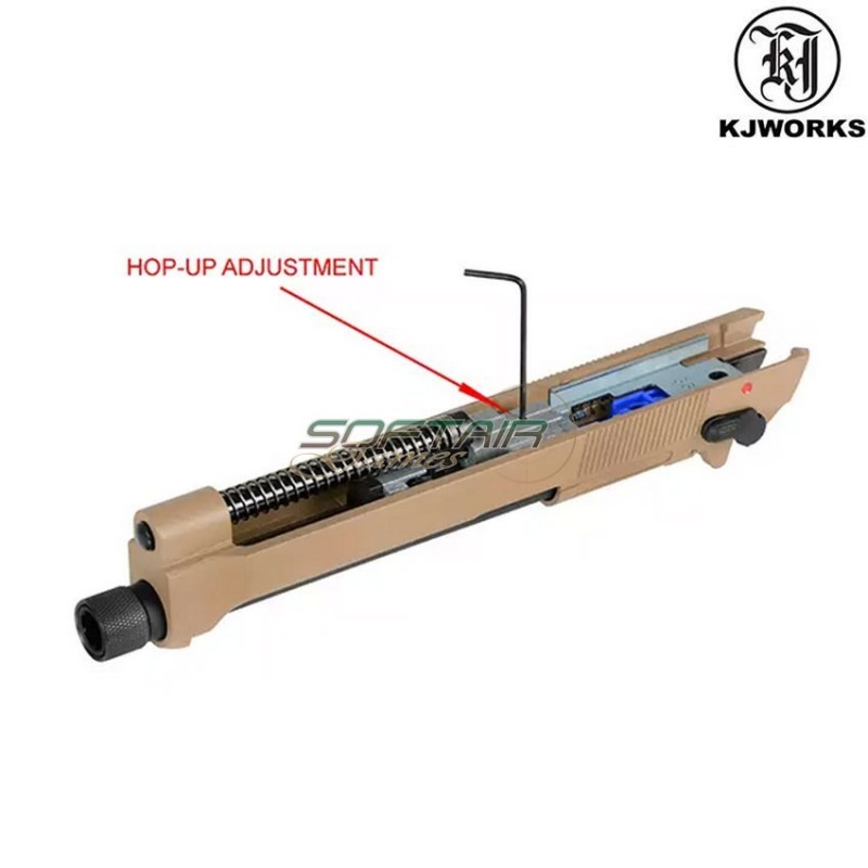 Pistola Al Co2 M9a1 TACTICAL Beretta Scarrellante Desert Kjworks (kjw-gc-9606a1-t-tbc)