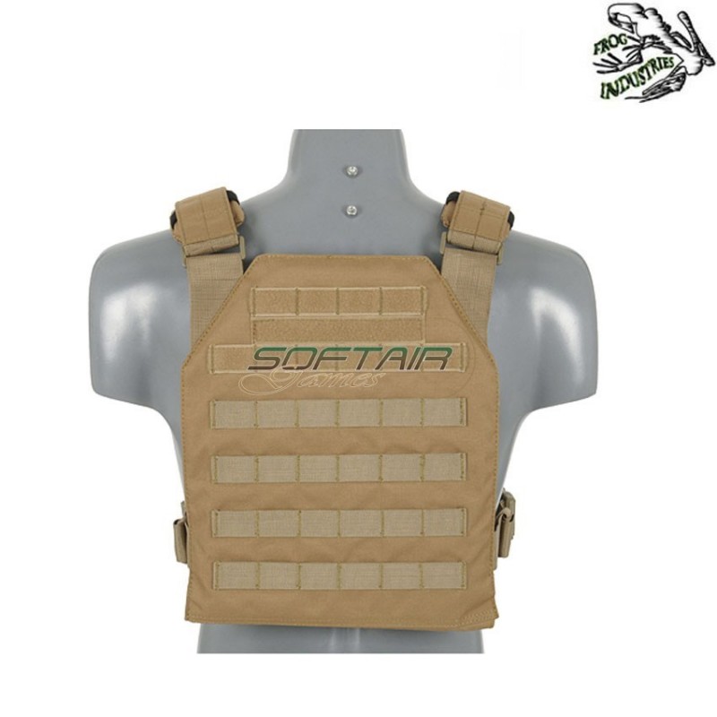Multi-mission plate carrier coyote frog industries® (fi-m51611056-tan)