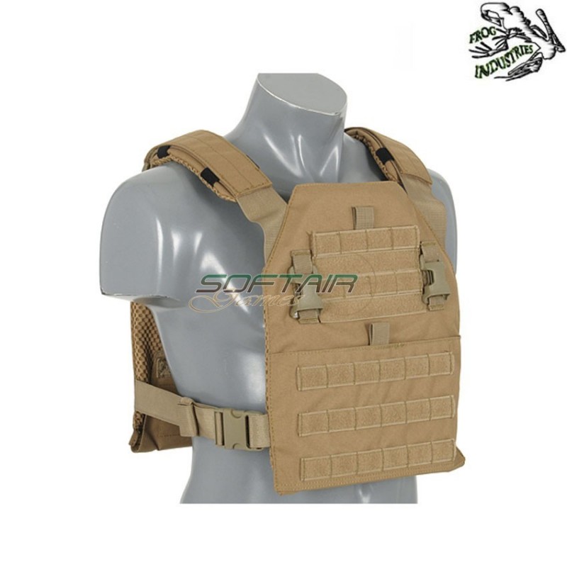 Multi-mission plate carrier coyote frog industries® (fi-m51611056-tan)