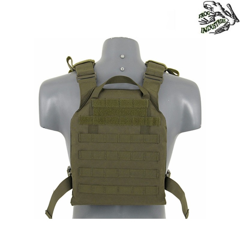 Assault plate carrier 7.62mm c/dummy sapi plates olive drab frog industries® (fi-m51611027-1-od)
