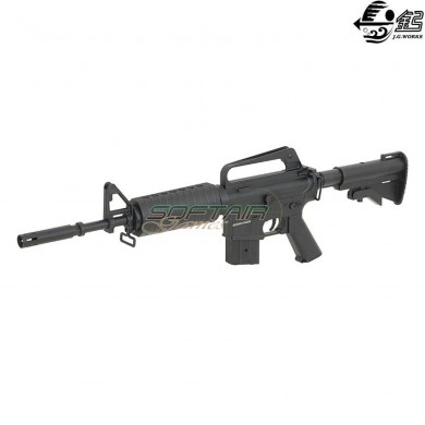 Fucile elettrico vietnam war xm177 nero full metal jing gong (jg-4008t)