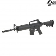 Fucile elettrico vietnam war xm177 nero full metal jing gong (jg-4008t)