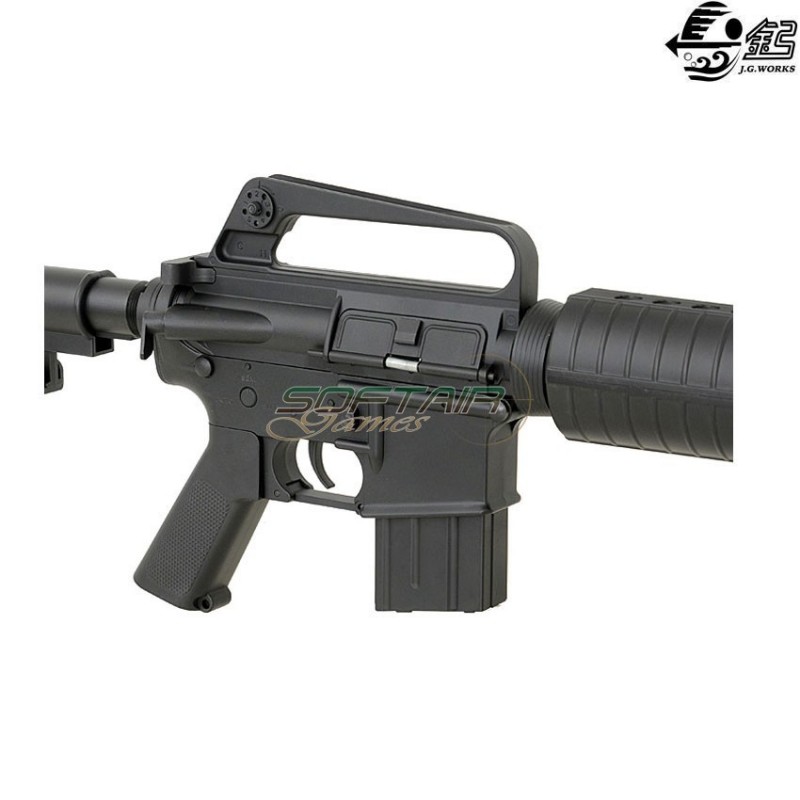 Fucile elettrico vietnam war xm177 nero full metal jing gong (jg-4008t)