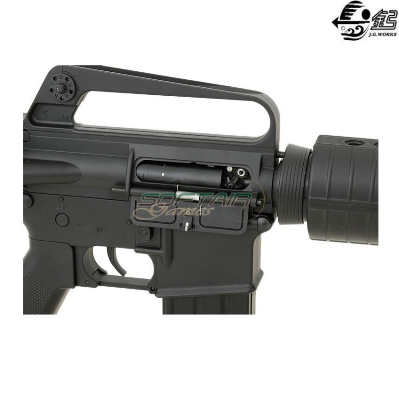 Fucile elettrico vietnam war xm177 nero full metal jing gong (jg-4008t)