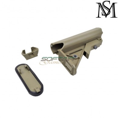 Sopmod adjustable crane stock dark earth milsim series (ms-52-de)