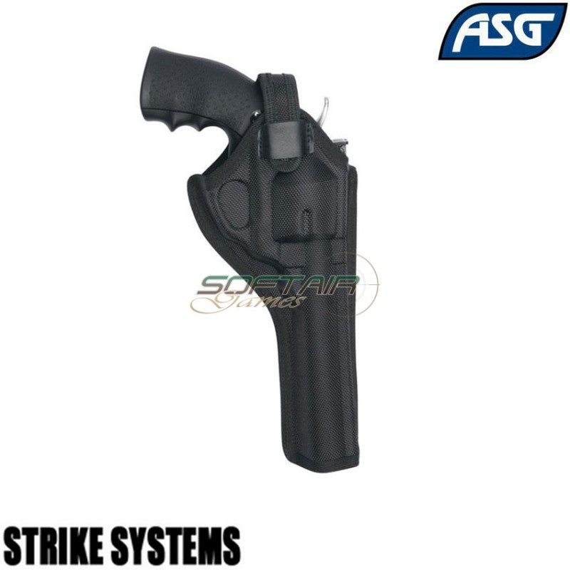 Fondina in nylon Black Da Cintura Per Revolver Wg/dan Wesson 6/8 Pollici Strike Systems Asg (asg-17350)