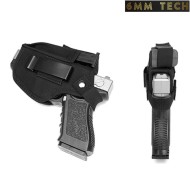 Fondina universale ambidestra iwb/owb basso profilo NERA 6MM TECH (6mmt-07-bk)