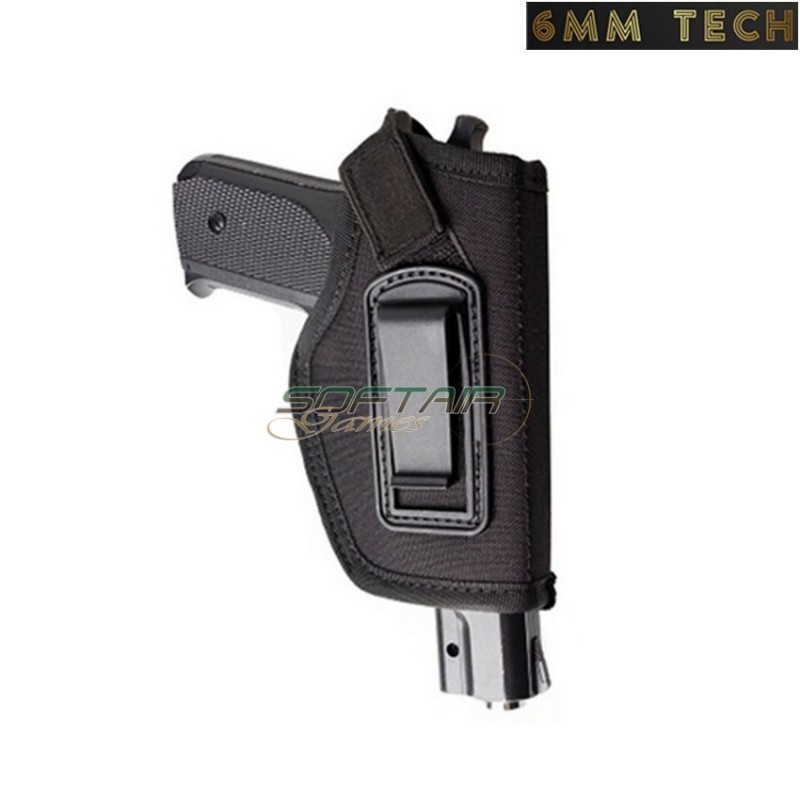 Low profile holster BLACK nylon 6MM TECH (6mmt-08-bk)