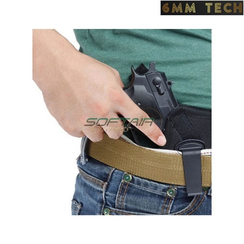 Low profile holster BLACK nylon 6MM TECH (6mmt-08-bk)