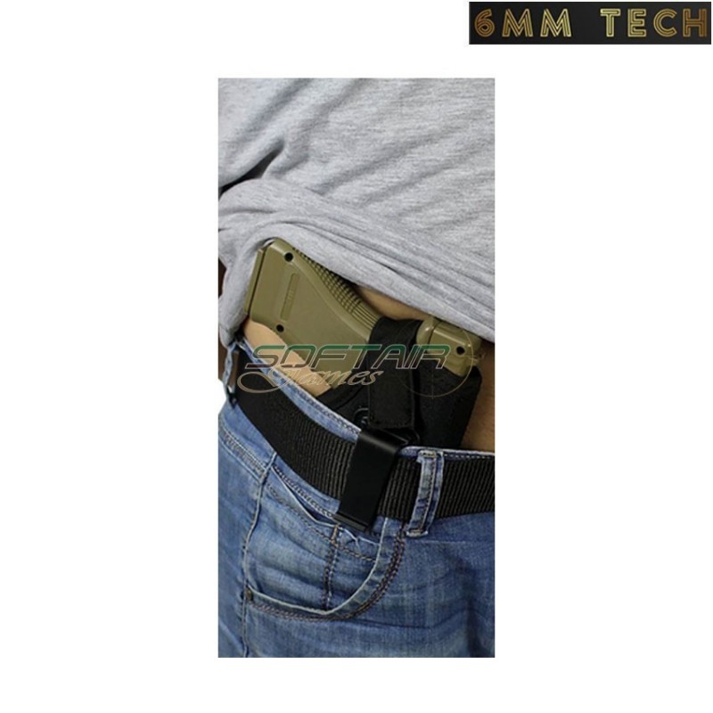Low profile holster BLACK nylon 6MM TECH (6mmt-08-bk)