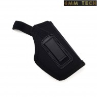 Fondina basso profilo NERA nylon 6MM TECH (6mmt-08-bk)