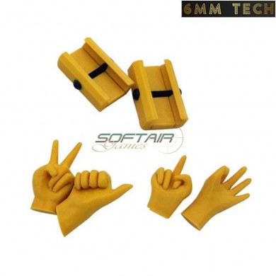 Tacche di mira stupid hands GIALLE 6MM TECH (6mmt-09-ye)