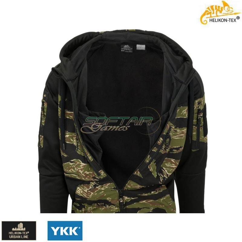 ROGUE Hoodie FullZip Black/Tiger Stripe Helikon-tex® (ht-bl-rhf-po-0162a) ROGUE Hoodie FullZip Black/Tiger Stripe Helikon-tex® (ht-bl-rhf-po-0162a)