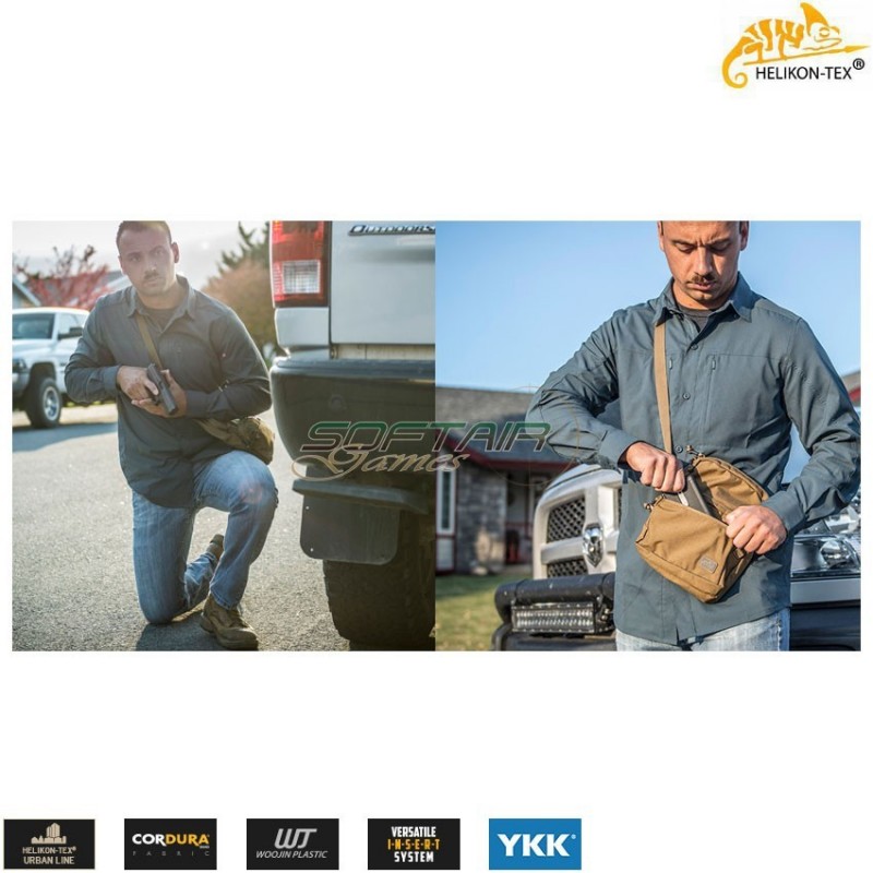 Borsa a tracolla edc compact black Helikon-tex® (ht-tb-ecs-cd-01)