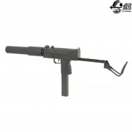 Submachine electric gun mac-10 smg full set black jing gong (jg-0452) Submachine electric gun mac-10 smg full set black jing gong (jg-0452)